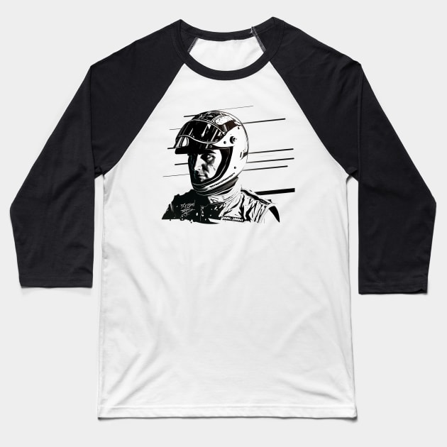 Racing Driver Art Baseball T-Shirt by CPT T's